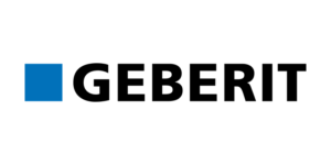 Logotipo de Geberit, proveedor de cisternas y bastidores empotrados de Grupo AJF